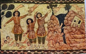 Ezekiels kehaneti (alçı üzerinde tempera) by Jewish School