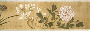 One Hundred Flowers, early 17th century (painted silk) (detail)