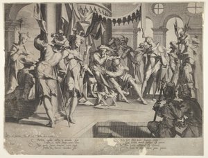 Yargıç Önyargı Gözyaşı Dökülmesi, plaka IX, Thronus Justitiæ, 1605