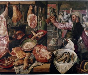 Kasap. (Et marketi). Özel by Joachim Beuckelaer or Bueckelaer