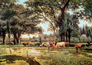 "" Yaz "". Joaquim Vayreda i Vila (1843-1894) tarafından yapılmıştır. Yıl 1880. Barselona. Katalonya Ulusal Sanat Müzesi by Joachim Vayreda i Vila