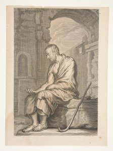 Antik Heykelden Belisarius by Joachim von Sandrart