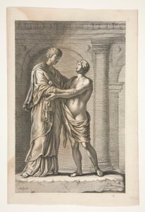Antik Heykelden Papirius by Joachim von Sandrart