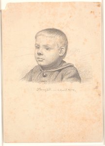Erkek portresi, 3/4 profil solda