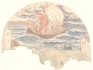 Mesih fırtınayı yatıştırır by Joakim Frederik Skovgaard