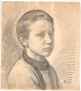 Ressamın portresi J.Th. çocukken Skovgaard by Joakim Frederik Skovgaard