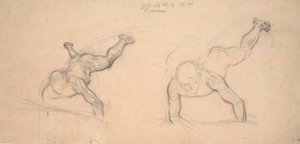 Sürünen çocuklar (veya uçan melekler) üzerine iki çalışma by Joakim Frederik Skovgaard