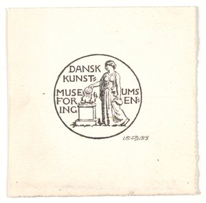 Danimarka Müzeler Sanat Derneği için taslak skeç by Joakim Frederik Skovgaard