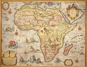 Joan Blaeu tarafından 1686 yılında Afrika Haritası by Joan Blaeu
