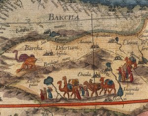 Joan Blaeu tarafından 1686 yılında Afrika Haritası, detay by Joan Blaeu