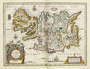 "Atlas Maior Sive Cosmographia Blaviana"dan İzlanda Haritası, 1662 by Joan Blaeu