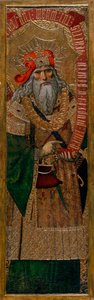 David - Resim Joan Gasco (aktif 1500-1529) - c. 1500 - Panelde Tempera - 210.8x60 - Katalonya Ulusal Sanat Müzesi, Barselona