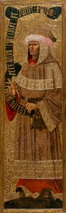 Isaie - Isaiah - Tablo Joan Gasco (aktif 1500-1529) - c. 1500 - Panelde Tempera - 226.9x64.7 - Katalonya Ulusal Sanat Müzesi, Barselona