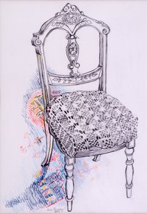 Sandalyemin Portresi, 2000, kurşun kalem