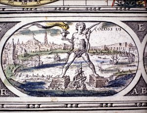 Antik Çağın Yedi Harikasının Temsili: Rodos Heykeli. 1630
