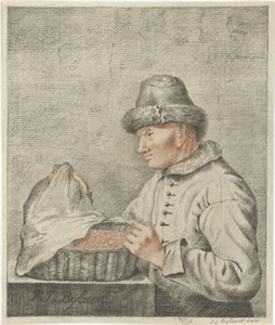 karides satıcısı by Joannis Jacobus Bijlaert (signed by artist)