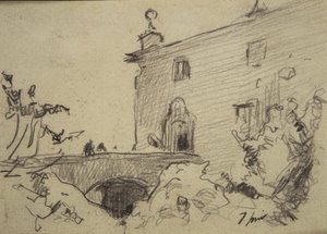 Bir köprü ile saraya erişim by Joaquim Mir i Trinxet