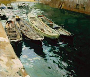 Drifters, Zarautz, San Sebastian yakınlarında by Joaquin Sorolla y Bastida