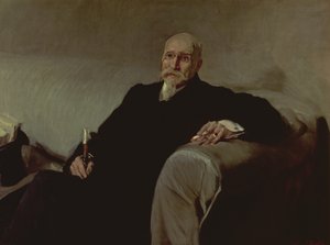 Jose Echegaray y Eizaguire'nin portresi (1832-1916) İspanyol matematikçi ve oyun yazarı by Joaquin Sorolla y Bastida