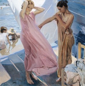 Banyodan Sonra by Joaquín Sorolla