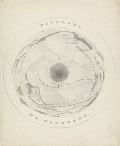 Waterloo Savaş Alanının Panoraması, 1815 Panorama de Waterloo (nesne üzerindeki başlık) by Jobard frères