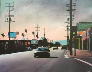 San Fernando Vadisi 11, c.2012 (panel üzerine akrilik) by Joby Hickey