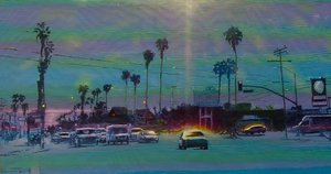 San Fernando Vadisi 7, c.2024 (panel üzerine akrilik) by Joby Hickey