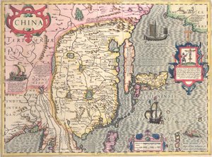 Çin, c.1607 by Jodocus Hondius