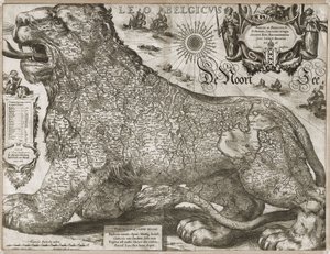 Leo Belgicus - Alçak Ülkeler Haritası (1611)