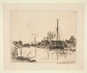 Le Canal (Kanal) by Johan-Barthold Jongkind