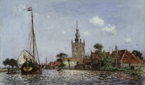 Overschie Kilisesi by Johan Barthold Jongkind