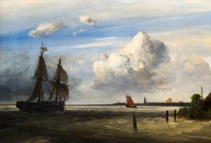 Scheldt nehrinin ağzı, 1854.