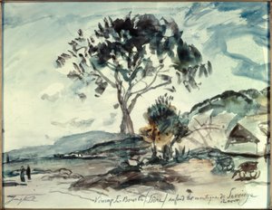 Virieux sur Bourbe / Isère by Johan Barthold Jongkind