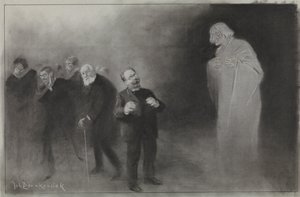 De Amsterdammer'de gösterim için tasarım: den Stadschouwburg'un Yeni Yıl dileğinde Schimmel'in unutulması, 13 Ocak 1907