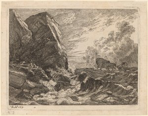 Fırtına Sırasında Norveç Sahili by Johan Christian Dahl