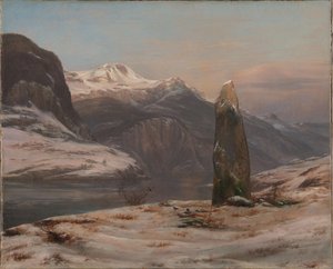 Sognefjord'da kış by Johan Christian Dahl