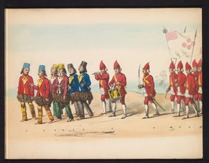Delft Öğrencilerinin Maskeli Balosu, 1857 (levha 1) Delft öğrenci birliğinin üyeleri tarafından 5 Mayıs 1857