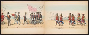 Delft Öğrencilerinin Maskeli Balosu, 1857 (Levha 2) Delft öğrenci birliğinin üyeleri tarafından 5 Mayıs 1857'de düzenlenen, Djokjokarta Sultanı'nın Garebeg alayını ve Hollanda'dan en karakteristik türleri betimleyen kostümlü alay