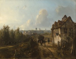 Monmartre üzerinde görüntüle by Johan Jongkind