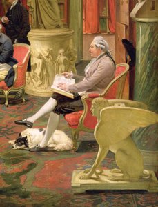 Charles Townley ve Arkadaşları Towneley Galerisinde, Charles Townley detayı 1737-1805 1781-83 tuval üzerine yağlı boya 2288 detayı by Johan Joseph Zoffany