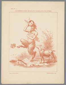 Busken Huet üzerine spot baskı, 1886 Günümüzün en popüler Hollandalı yazarı (nesne üzerine başlık)