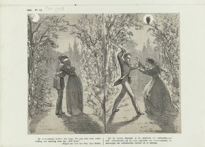 Ayın etkisi ile ilgili karikatür, 1865