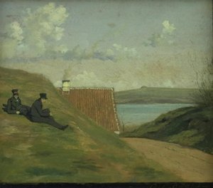 Frederiksværk Yakınlarında Batık Bir Yol by Johan Thomas Lundbye
