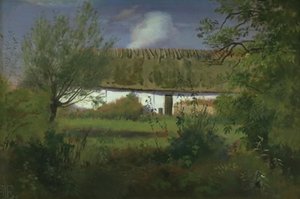 Güneşte Çiftlik Binası by Johan Thomas Lundbye