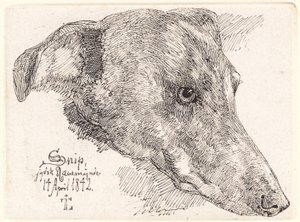 Köpek Kafası, Keskin Nişancı by Johan Thomas Lundbye