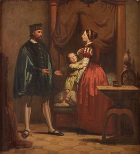 Karin Månsdotter, Eric XIV ve Son Gustav, 1858 by Johan Zacharias Blackstadius
