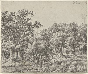 Tekne ile manzara by Johan de Lagoor