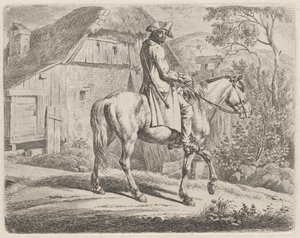 Atlı Sığır Satıcısı by Johann Adam Klein
