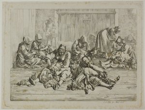 koyun kırkma by Johann Adam Klein