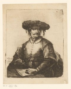Bilinmeyen bir sanatçının portresi by Johann Andreas Benjamin Nothnagel